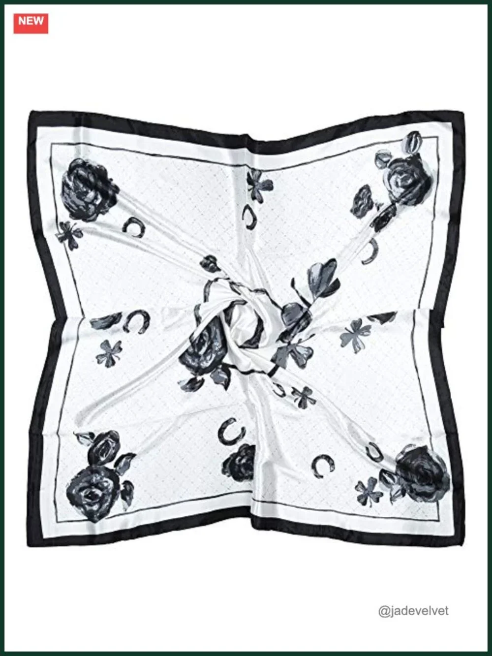 Satin Head Scarf for Women, Silk Like Hair Wrap, 35x35 in Square Bandana